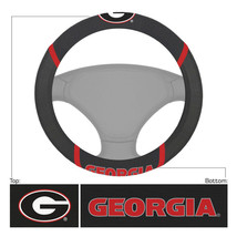 Georgia Bulldogs Steering Wheel Cover Mesh/Stitched - £35.08 GBP