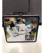 Detroit Tigers Metal Lunch Box MLB Verlander Cabrera Sanchez W/ Koozie - £9.30 GBP