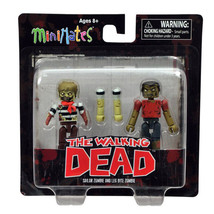 The Walking Dead MiniMates Sailor Zombie &amp; Leg Bite Zombie Figures NIB Series 2 - £11.93 GBP