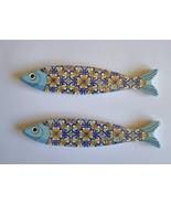 2 x Ceramic Sardine Portuguese / Traditional Magnetic Sardine Ceramic - $20.13 CAD