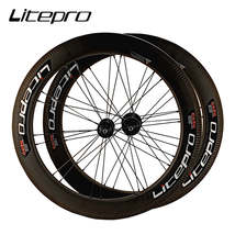 Litepro AERO 40MM Carbon Fiber Wheels 20Inch 406 451 349 V Disc Brake 11 Speed W - £320.97 GBP