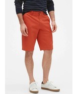 BANANA REPUBLIC Mens Shorts EMERSON Orange Chino Flat Front Size 31 - £11.37 GBP