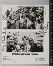 Steve Riley Mamou Playboys Autograph Signed 8x10 B&amp;W Promo Promotional P... - $44.54