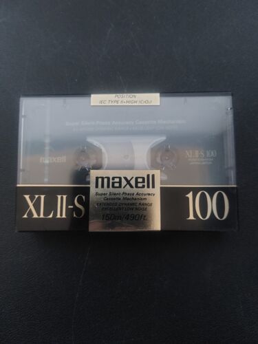 Primary image for Maxell XL II-S 100 - 1988 Super Silent TYPE II Cassette NOS Sealed-Made in Japan