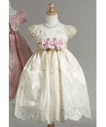 Dressy Banana Holiday Embroidered Boutique Toddler Flower Girl Pageant D... - $41.59