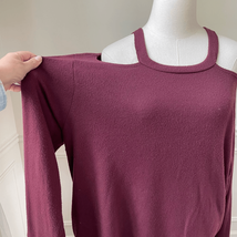 LNA Burgundy Cold Shoulder Super Soft Shirt 2X - $377.69 MXN
