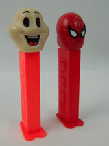 Pair of Pez candy Dispensers 1989 Spider-Man 1998 Ghost Head Ghoul Halloween - £4.34 GBP