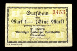 1918 Notgeld Money Error Note from Harburg, Germany // Inverted Back Error - £77.68 GBP