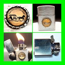 Unique Vintage Mackinac Island Michigan Lighter w/ Zippo Insert In WORKING Order - £47.41 GBP