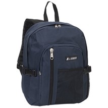 Everest Backpack with Front Mesh Pocket - Navy/Black - $24.74