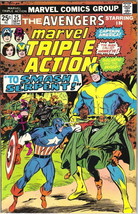 Marvel Triple Action Comic Book #25 The Avengers, 1975 VERY FINE - $4.99