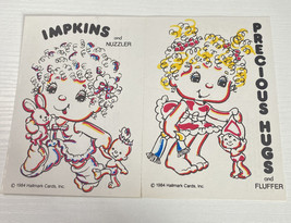 Vtge Hallmark Postcards Impkins, Nuzzler, Precious Hugs, Fluffer  1984 p... - $5.02