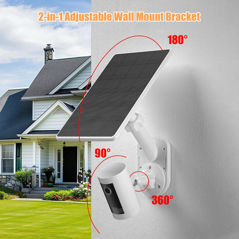Wall Mount for Cameras and Solar Panels, 2-In-1 Mount Compatible with Ring, Blin Item image 4