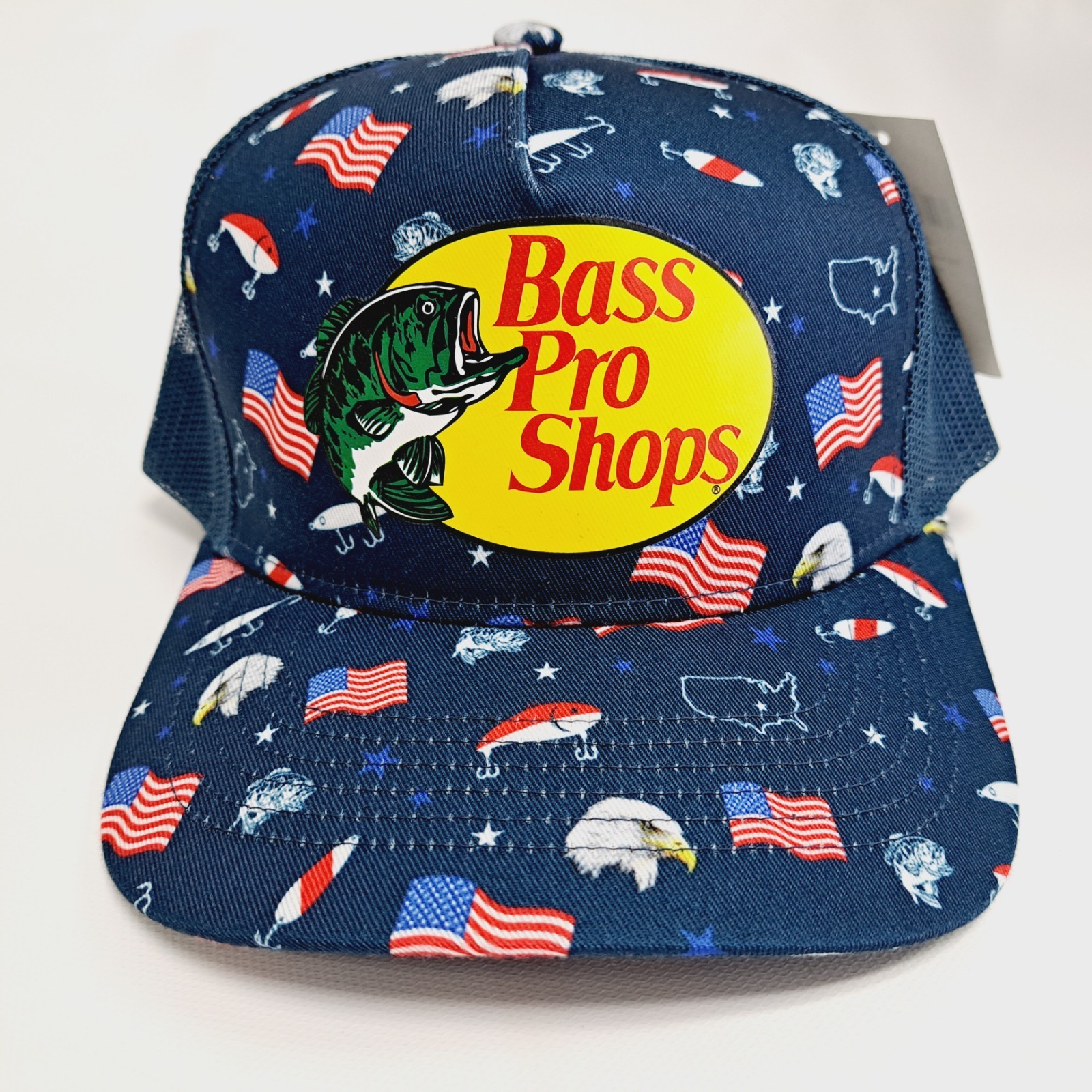 Bass Pro Shops Patriotic Trucker Hat Officially Licensed Merch - $19.79