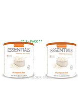 2 Pack Essentials White Flour 3lbs 8oz Large #10 Cans Emergency Long Ter... - $62.10 CAD