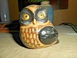 Otagiri Owl Brown Pottery Stoneware Figurines Japan OMC MOMMA OWL - $12.99