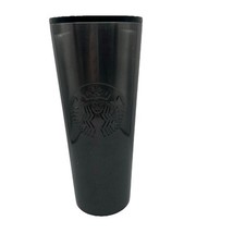 Starbucks Stainless Steel 24oz Tumbler BLACK/Grey Cup Hot Cold - $23.30 CAD