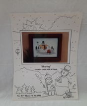 Mosey &quot;N Me ~ Sharing ~  Cross Stitch Pattern Chart ~ Snowman Sharing w/... - $4.90