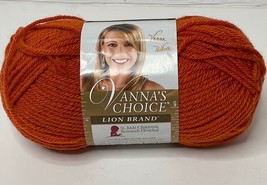 Vannas Choice Lion Brand Medium 4 Acrylic 170 YD Yarn Skein Terracotta O... - £8.60 GBP