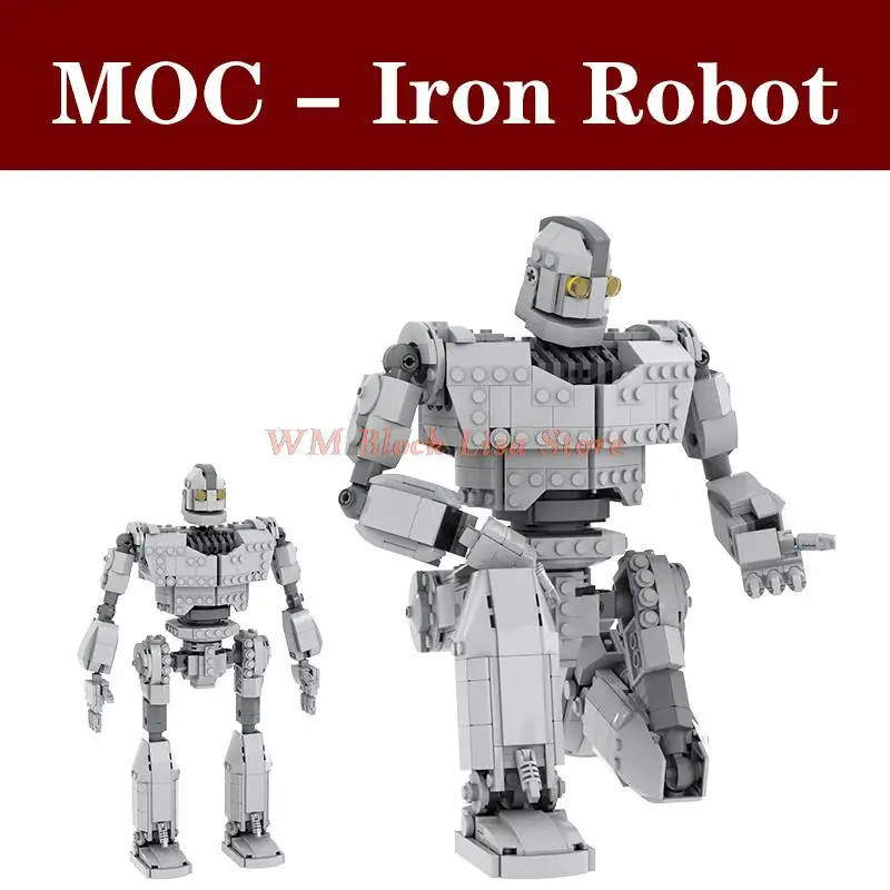 MOC1044 Mechanical Series Steel Giant Robot Building Blocks Figures Character - £70.82 GBP+
