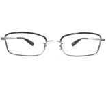 Paul Smith Eyeglasses Frames PS-1010 OX/L Brushed Silver Black Eyebrow 5... - $93.29