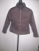 NEYELLE LADIES LIGHTWEIGHT BROWN QUILTED PUFFY JACKET-S-GENTLY USED-CUTE... - £8.78 GBP