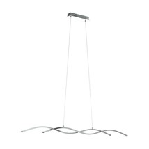 Eglo lighting Lasana 2 Chrome with White Shade Contemporary Bar Pendant ... - $110.18