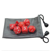 Bluemoona 1 Set - 7 sided die of Dungeons &amp; Dragons RPG Dice Game set with one D - £4.78 GBP