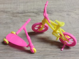 Pink Fashion Doll Scooter and Bike-for Fashion Doll Toys - $5.46 CAD