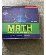Mind Power Math Middle School PC Win/MAC 4 CD&#39;s Set - Basic, Pre Alg and... - £11.68 GBP
