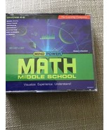 Mind Power Math Middle School PC Win/MAC 4 CD&#39;s Set - Basic, Pre Alg and... - $14.85