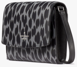 NWB Kate Spade Perry Gray Leopard Flap Crossbody Bag Leopardo KE746 Gift Bag FS - £82.31 GBP