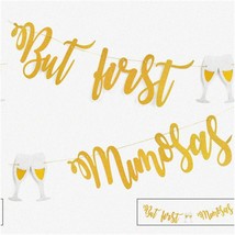 Golden Bubbly Bliss: Mimosa Bar Sign &amp; Decorations for Bridal Shower, Ba... - $18.80