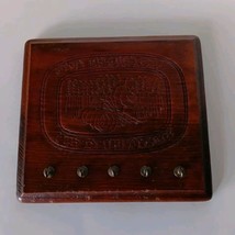 Key Rack Embossed Wood &quot;Give Us This Day Our Daily Bread&quot; Vintage Charm - $5.90