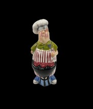 CIC Tracy Flickinger Cookout Picnic BBQ DAD CHEF Ceramic SALT OR PEPPER ... - $92.11 MXN