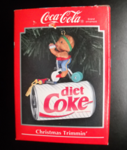 Enesco Coca Cola Christmas Ornament 1992 Diet Coke Christmas Trimmin&#39; Boxed - £6.28 GBP