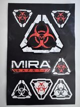 Shot Show MIRA Safety-Biohazard Decal Stickers--8 per sheet - $9.89