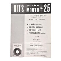 Sheet Music Hits of the Month No. 25 For Hammond Organs Ethel Smith Vint... - $281.56 MXN