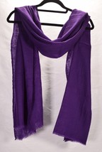 Peru Womens Scarf Wrap 100% Pashmina Purple 76 x 28 - £31.58 GBP