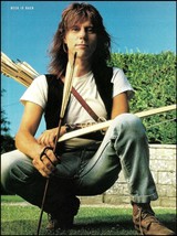 Jeff Beck with bow and arrow 1995 color pin-up photo 8 x 11 print - $4.23