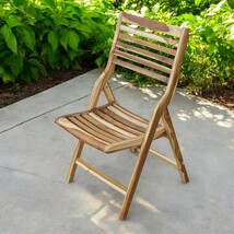 22&quot; Brown Solid Wood Outdoor Folding Dining Chair - $295.19 CAD