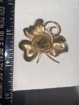 Vintage INC Pin Brooch Flower Rose 1/20 12K GF - $9.90