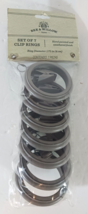 CLIP RINGS EYELET RINGS Drapery Curtain 7-Pk 1-3/4&quot; WEATHERED GRAY BEE &amp;... - $166.62 MXN