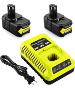2Pack P108 18V 6.5A Replacement Ryobi 18V Batteries And Charger Kit, For... - $130.28 CAD