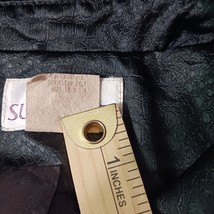 Sue Brett Women's Black Button Removable Hoodie Jacket Chest Sz 58" Made In USA image 5