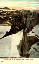 Washington Mountain Climbers 1910s On The Cliffs Mt Tacoma Wa Postcard BK46 - £3.96 GBP