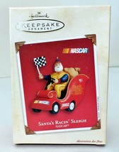 2002 Hallmark Keepsake NASCAR Santa&#39;s Racin&#39; Sleigh Christmas Ornament Racing  - £4.71 GBP