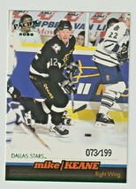 Mike Keane 1999-00 Pacific Emerald Green Card #121 Dallas Stars 073/199 - £2.28 GBP