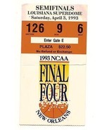 1993 NCAA final Four Semi Finals Ticket Stub UNC MICHIGAN FAB 5 Kansas K... - £264.35 GBP