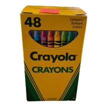 Vintage 1990 Binney &amp; Smith Crayola Crayons 48 Pack Box New Unopened - $29.99